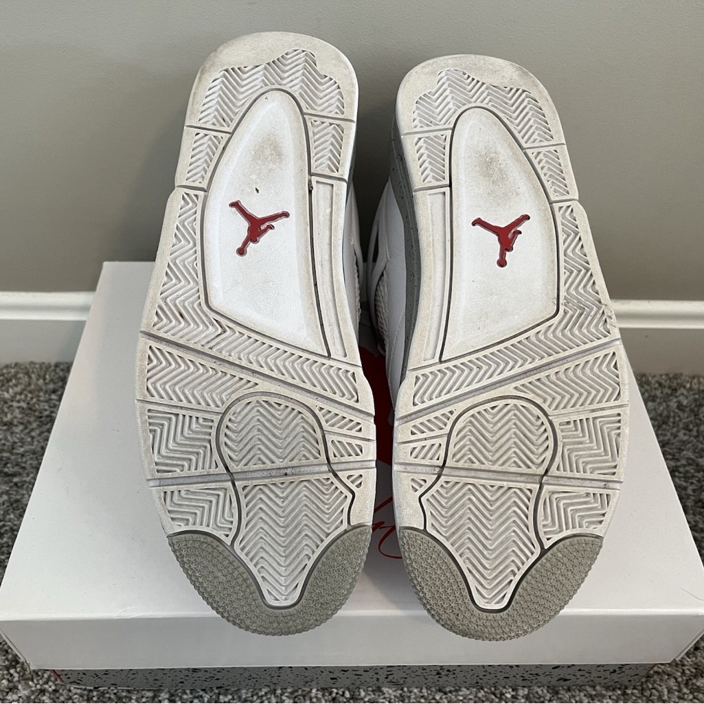 Jordan Air Jordan 4 Retro White Oreo White Grey Mens